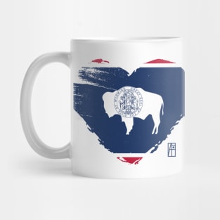 U.S. State - I Love Wyoming - Wyoming Flag Mug